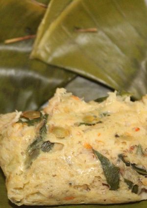 Foto resep Botok teri nasi