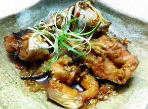 Hình của món Cá Lăng Kho Gừng Sả.
