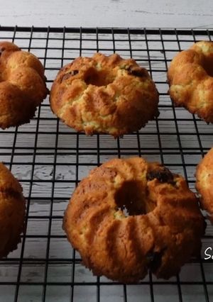 【純素無油】香檬蔓越莓甜甜圈 的食譜成品照片