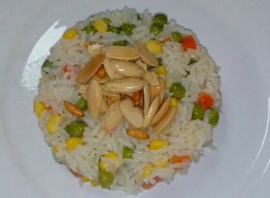 صورة لوصفة رز بالخضار