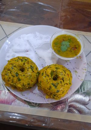 A picture of Makki ka Dhokla.