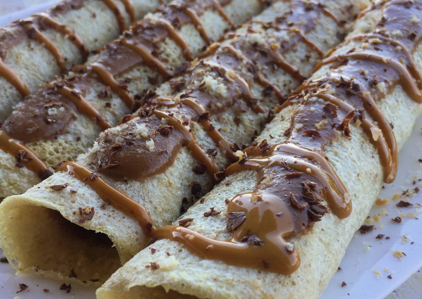 Crepes fit con "Nutella" casera