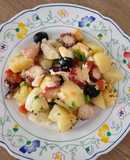 Ensalada campera con pulpo