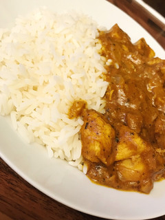 Una foto de Pollo al curry