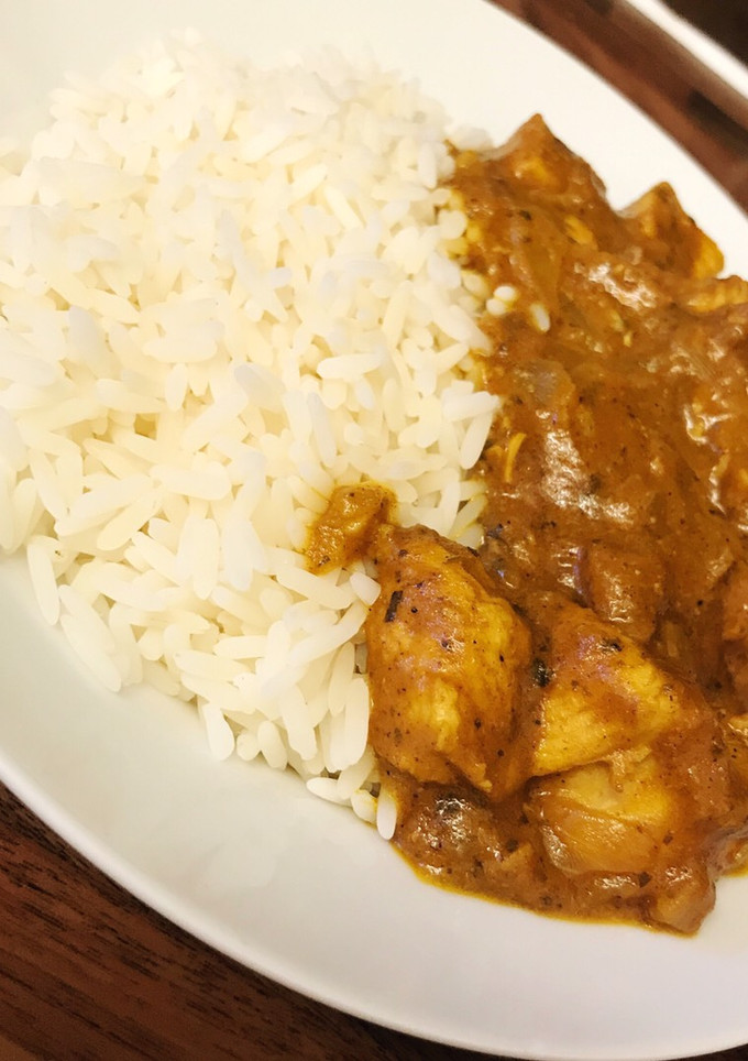 Una foto de Pollo al curry