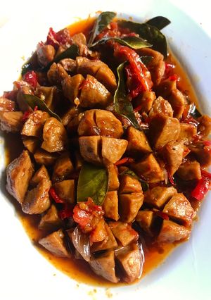 Foto resep Bakso Oseng Mercon