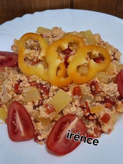 Tojásos-cukkinis lecsó 🥚🥒🫑🌶🫑🧅🥚 recept fotója