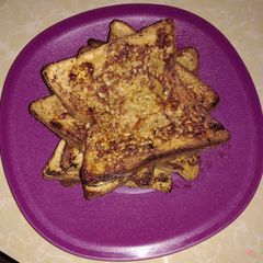 French toast with cinnamon A picture of French toast with cinnamon.