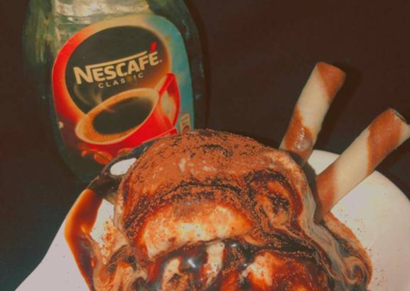 Quick coffee ice cream