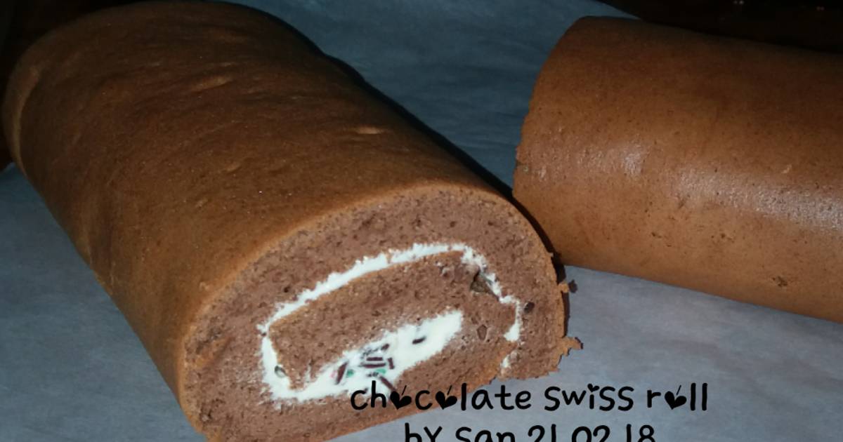 Resep Chocolate Swiss Roll Oleh San's Kitchen - Cookpad