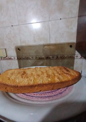 Una foto de Bizcochuelo de avena y naranja