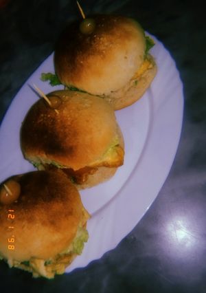 صورة لوصفة همبرغر 100%منزلي ❤
