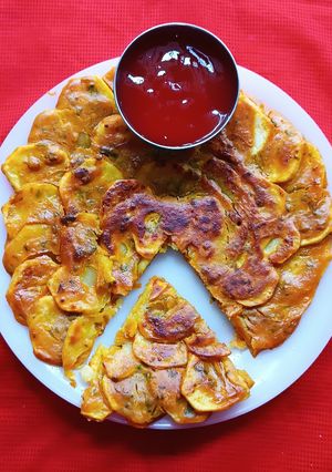 A picture of Potato Fritters - In a Unique Way.