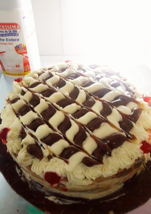 Una foto de Decoración de una torta