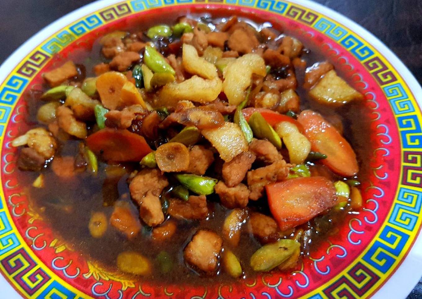 Babi Kecap Cah Pete