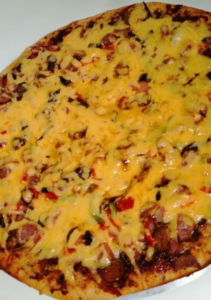 A picture of Homemade pizza.