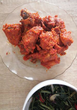 Foto resep Gorengan ayam merah ala india