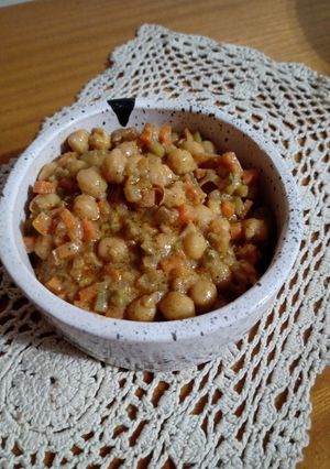 Una foto de Garbanzos al curry