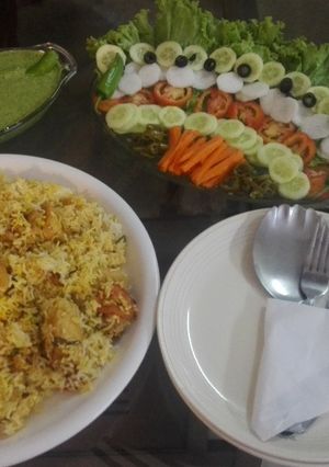 A picture of Chicken biryani #Kokab&Cookpad.