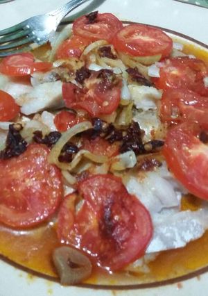Una foto de Filete de pescado en microondas