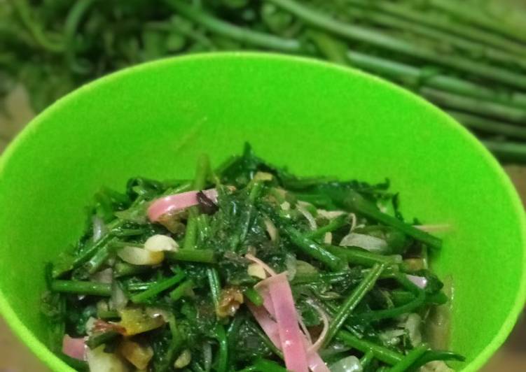 makanan Oseng pakis kecombrang Jadi, Menggugah Selera