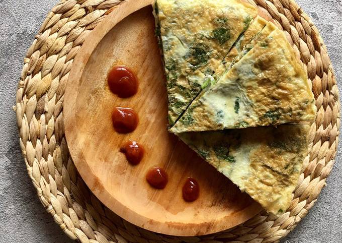 Resep Telur Dadar Bayam Spinach Omelette Oleh Trilim Cookpad