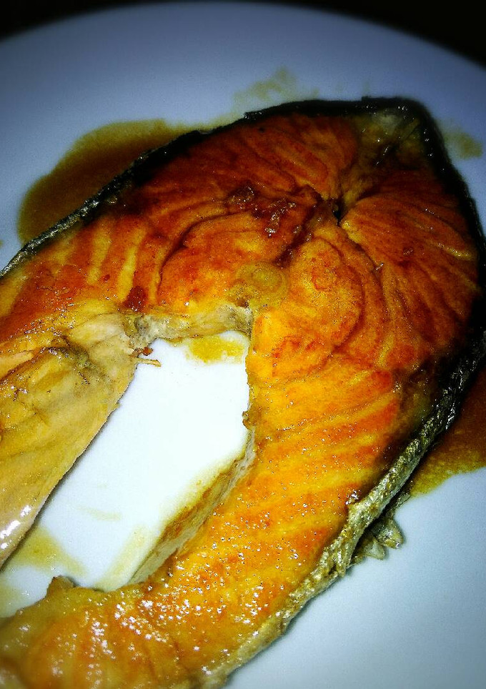 Una foto de Salmon con limon y soja