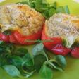 Pimientos rellenos de merluza