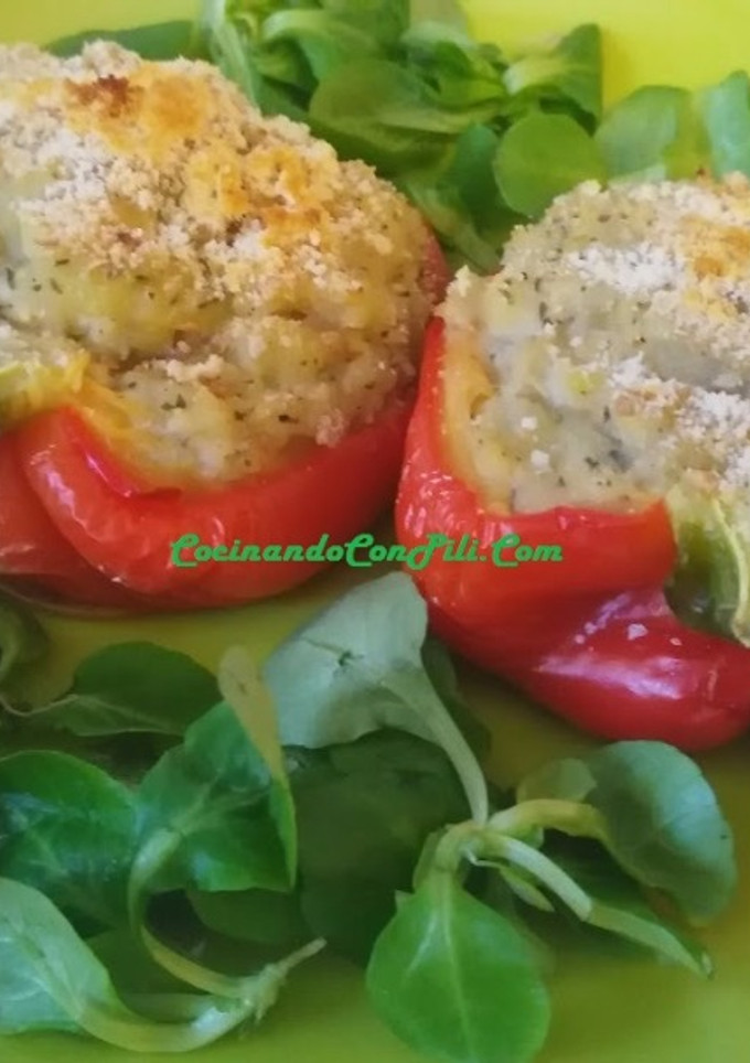 Una foto de Pimientos rellenos de merluza