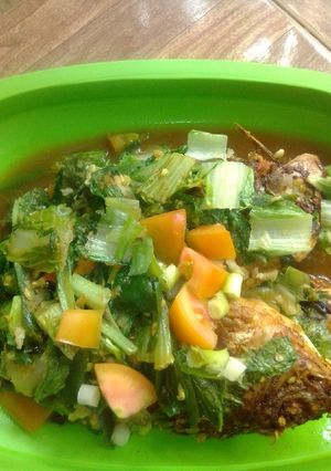 Foto resep Ikan Nila Sawi Hijau Bumbu Cabe hijau
