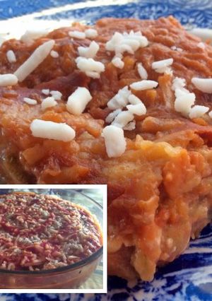 Foto principal de Mousaka con bechamel y tomate 🍅 🍆