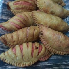 A picture of Petha coconut gujia.