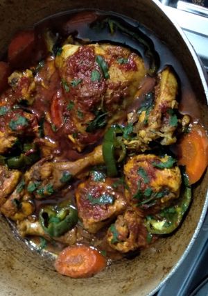 عکسی از دستور یه خورشت مرغ خوشمزه