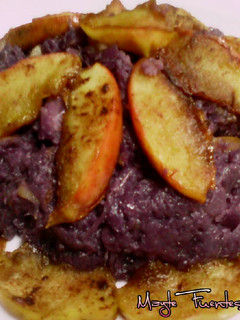 Una foto de Lombarda con manzana roja caramelizada