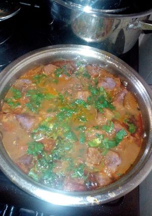 A picture of Arrowroot curry.