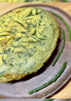 Une photo de Omelette aux asperges sauvages