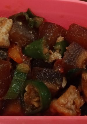 Foto resep Oseng Cecek Tahu Lombok Ijo