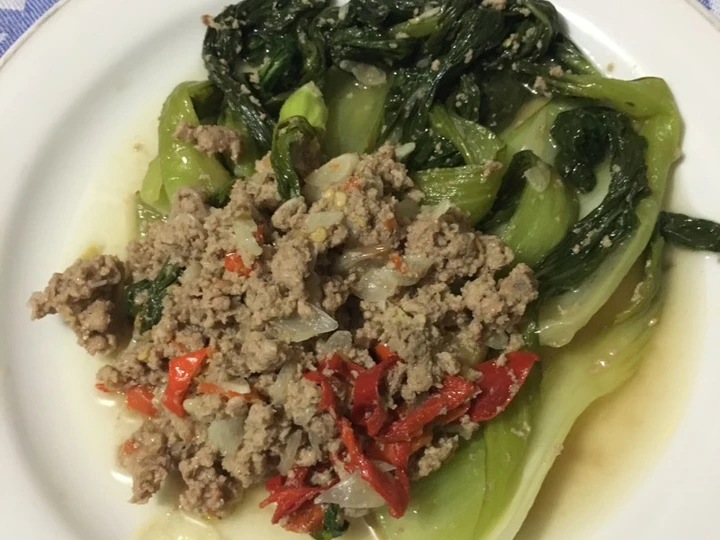 Langkah Gampang Membuat Resep Tumis praktis bokcoy daging sapi  #Ketopad #BikinRamadanBerkesan #Day 24 yang Bikin Ngiler