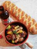 Pollo alla birra con patate 🌷