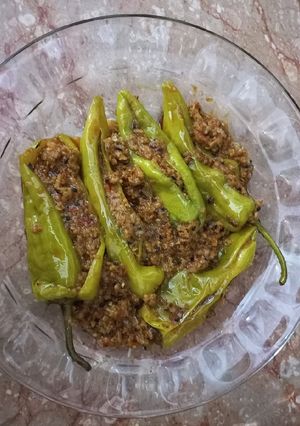 A picture of Keema Bhari Hari Mirch...