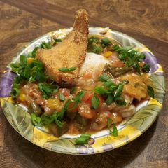 A picture of Brad's shrimp and snapper ėtouffėe.