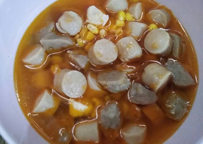 Resep Sop sosis merah Yang Enak