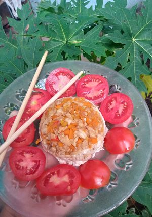Foto resep Mangkukan Tempe Tahu + Tumis Wortel Dada Ayam (Menu Diet)