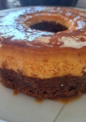 Una foto de BizcoFlan /ChocoFlan o Postre mágico