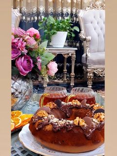 عکسی از دستور کیک اسفنجی شکلاتی با رویه شکلاتی خونگی🍫🍫