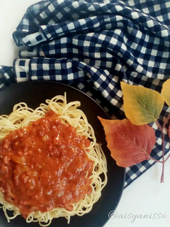Foto resep Spaghetti bolognese with corned beef