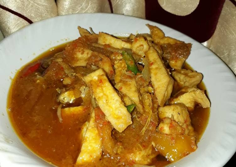 35. Sambel pedas manis udang tahu teri kuah
