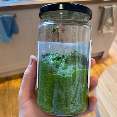 A picture of ‘Any greens’ homemade pesto (vg).