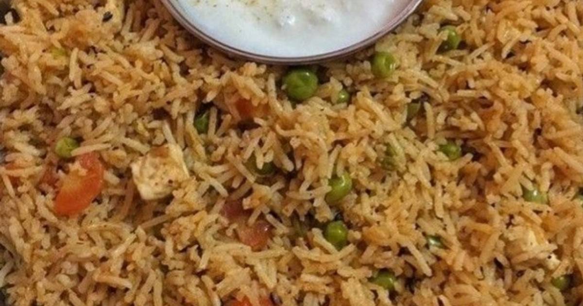 Paneer pulao recipe How to make paneer peas pulao Recipe by Priya