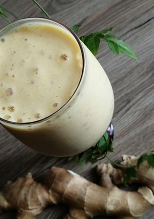 Une photo de Smoothie mangue gingembre🥭